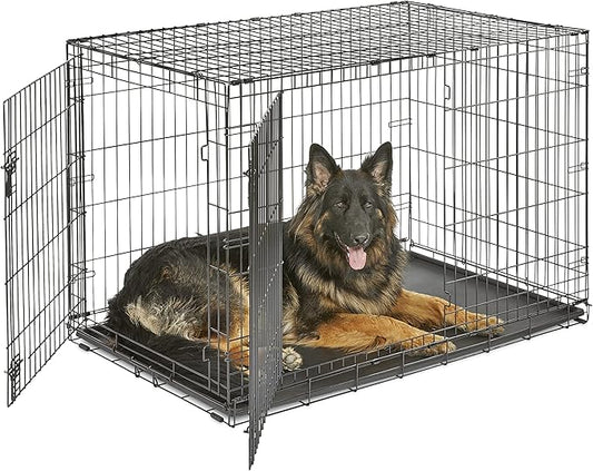 Midwest Homes for Pets 48-Inch New World Crate for Extra-Large Breeds, 90-110 by NewWorldPetProducts