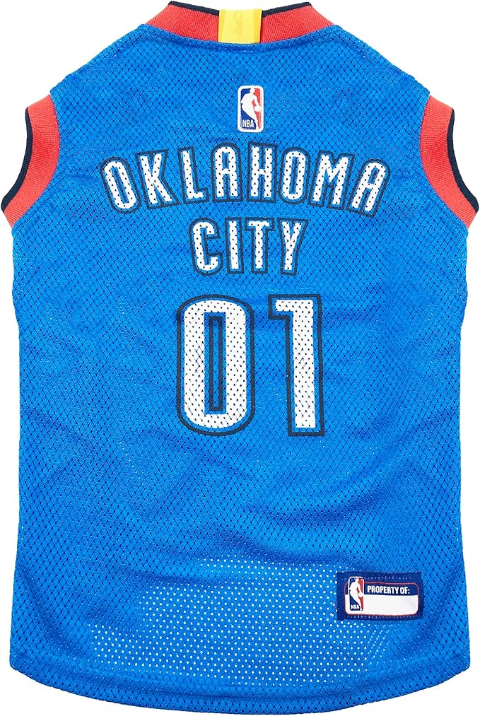 Pets First NBA OKLAHOMA CITY THUNDER DOG Jersey, Medium by PETSFIRST