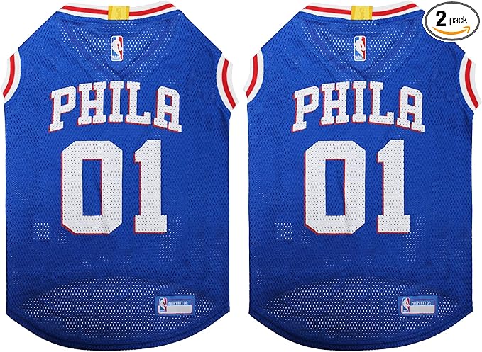 Pets First NBA Philadelphia 76ERS Dog Jersey, Medium by PETSFIRST
