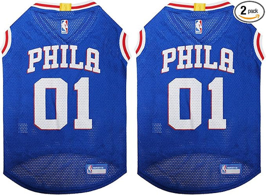 Pets First NBA Philadelphia 76ERS Dog Jersey, Medium by PETSFIRST