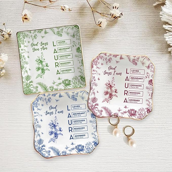 LOVELYPOD Personalized Christian Name Jewelry Tray - Image 6