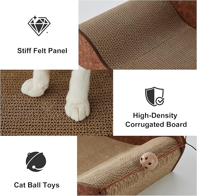 ZOMISIA 26'' Cardboard Cat Scratcher Bed - Image 7