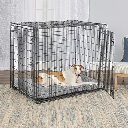 MidWest Homes for Pets Plush Ombe Swirl Dog Bed; Gray 54-Inch for Giant Breeds - Image 4