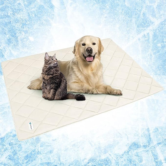 PetAmi Premium Cooling Dog Blanket | Lightweight Fluffy Pet Throw Blanket Bed by PetAmi