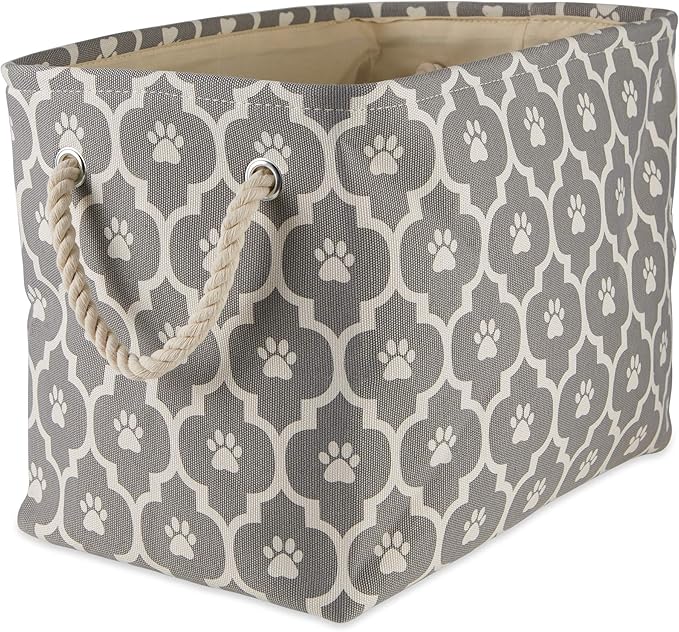 Bone Dry Pet Storage Collection Lattice Paw Print, Medium Rectangle - Image 2