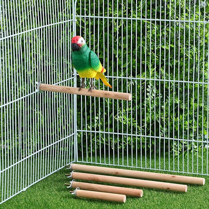 Angoily Dowel Wood Bird Perch Stand Set, Parakeet Perches, 11 Inch Parrot Stand - Image 5