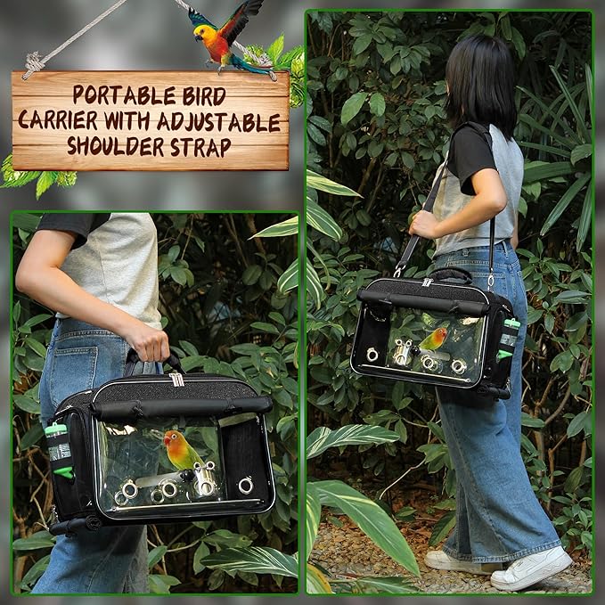 Bird Carrier Airline Approved, Bird Travel Cage - Image 4