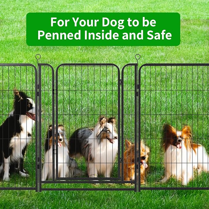 Kfvigoho Dog Playpen Outdoor Extra Wide 12 Piece Panels Heavy Duty Anti-Rust - Image 9