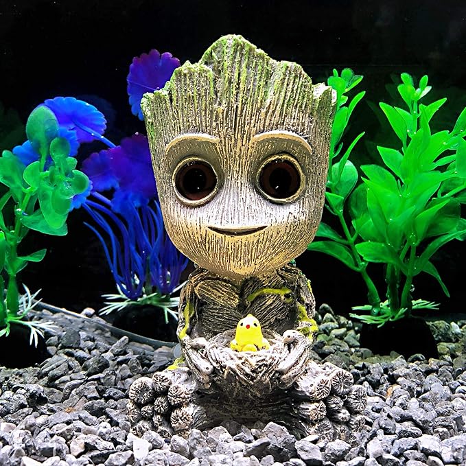 AnxunJim Aquarium Groot Air Bubbler Decorations Fish Tank Air Stone Set - Image 6