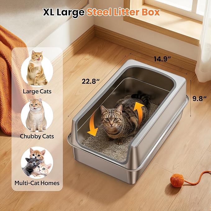 Stainless Steel Litter Box - Image 4