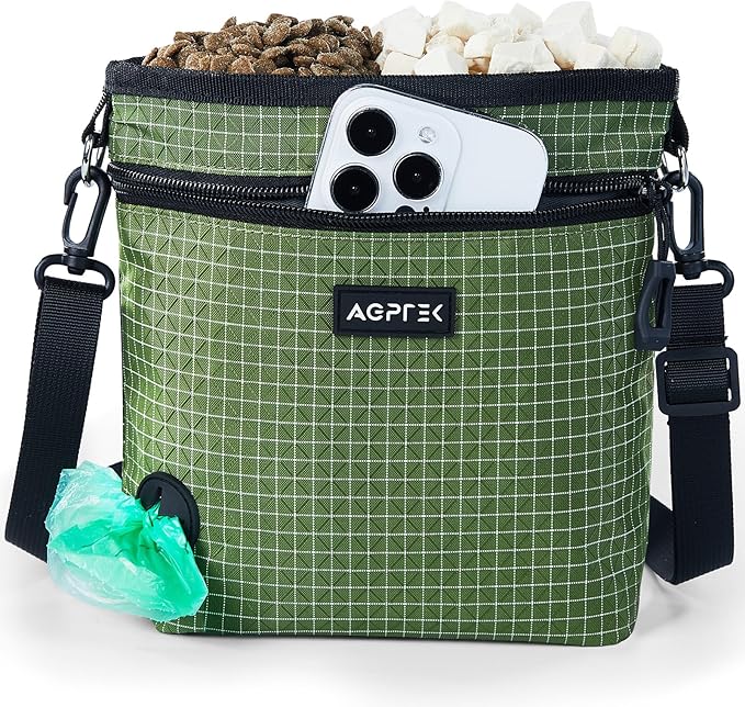 AGPTEK Dog Treat Pouch, Magnetic Dog Walking Pouch by AGPTEK