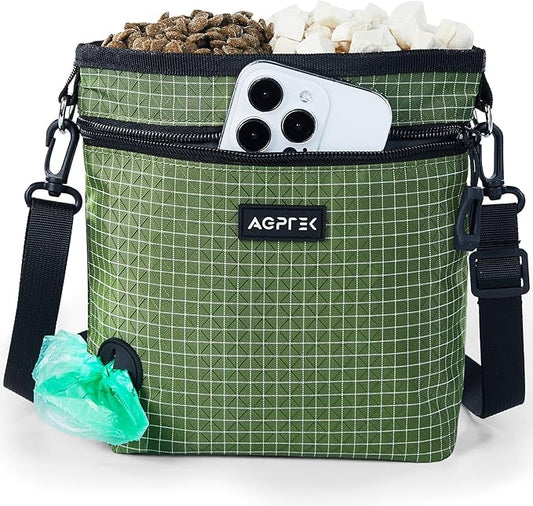 AGPTEK Dog Treat Pouch, Magnetic Dog Walking Pouch by AGPTEK
