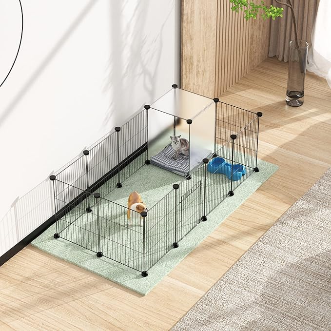 HOMIDEC Pet Playpen, Small Animals Cage DIY Wire Portable Yard Fence - Image 2
