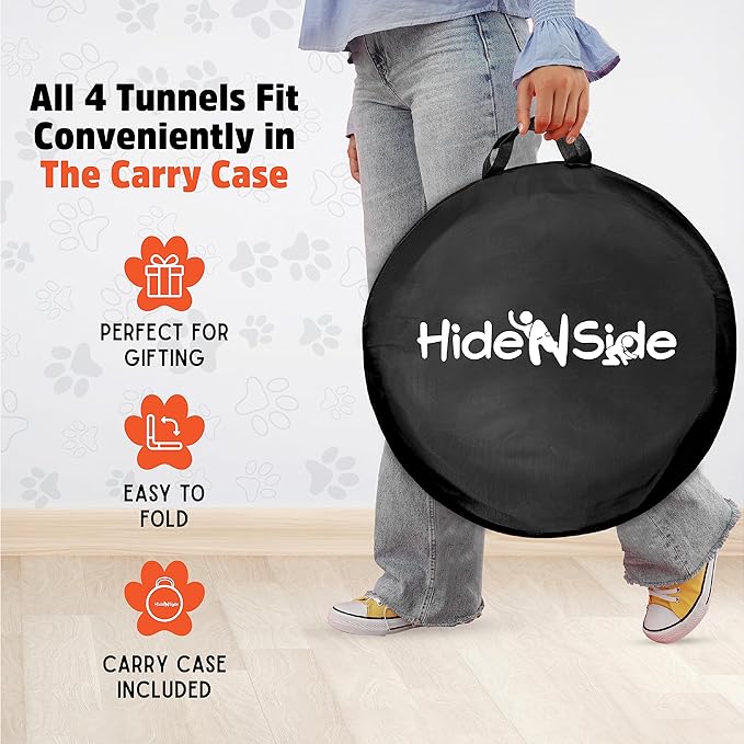 Hide N Side Kids Play Tunnels, Indoor Outdoor Crawl Through Tunnel - Image 6