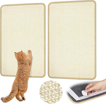 Graciadeco White Cat Scratching Mat Sisal, 2 Packs Sisal Fabric Large Cat by GraciadecoStorage