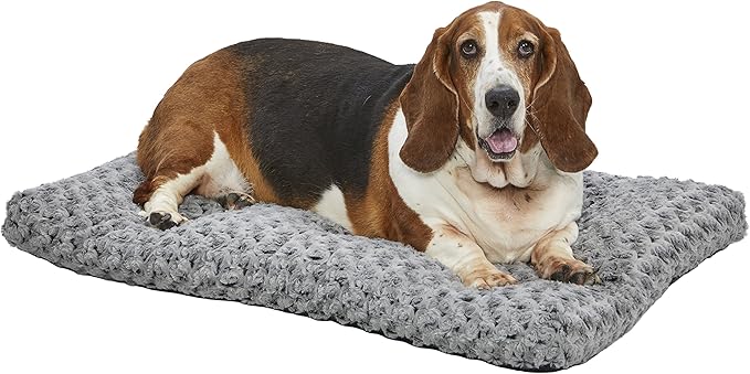 MidWest Homes for Pets Intermediate QuietTime Deluxe Gray Ombré Swirl Plush Pet by MidWestHomesForPets