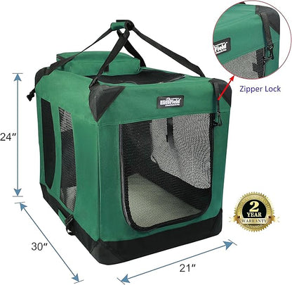 EliteField 3-Door Folding Soft Dog Crate - Image 2