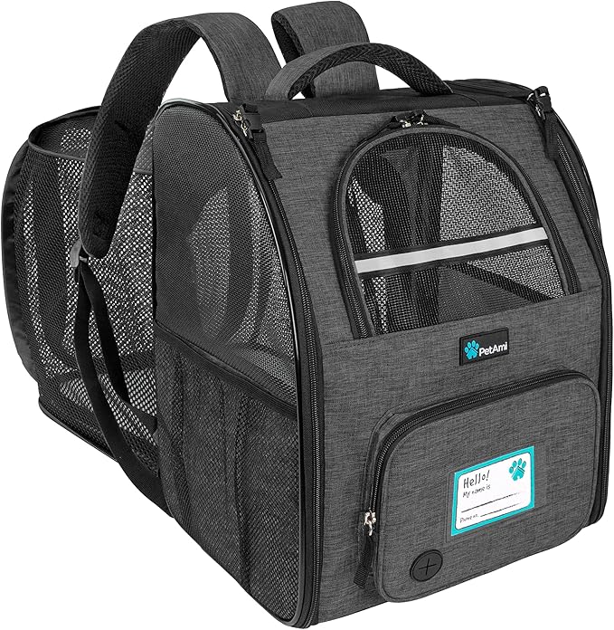 PetAmi Expandable Dog Backpack Carrier by PetAmi
