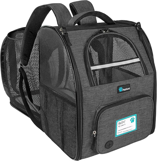 PetAmi Expandable Dog Backpack Carrier by PetAmi