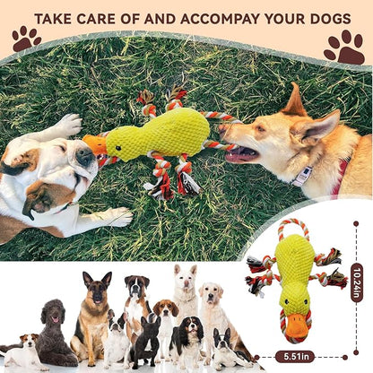 YZHDUXIU Tug of War Dog Toy, Squeaky Dog Toys Interactive Duck Puppy Toys to - Image 2