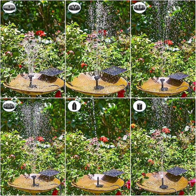 AISITIN Solar Water Pump for Water Feature Outdoor, DIY Solar Fountain Kit - Image 4