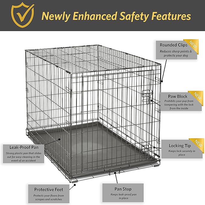 Midwest Homes for Pets 48-Inch New World Crate for Extra-Large Breeds, 90-110 - Image 4