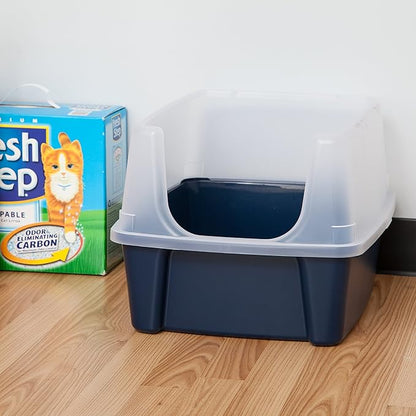 IRIS USA Cat Litter Box Large Open Top - Image 3