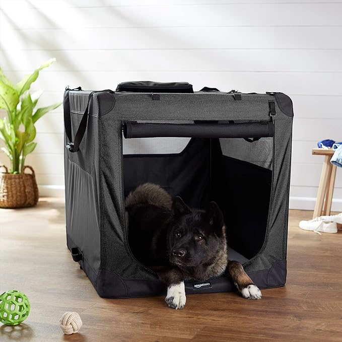 Amazon Basics Folding Portable Soft Pet Dog Crate Carrier Kennel - Image 5