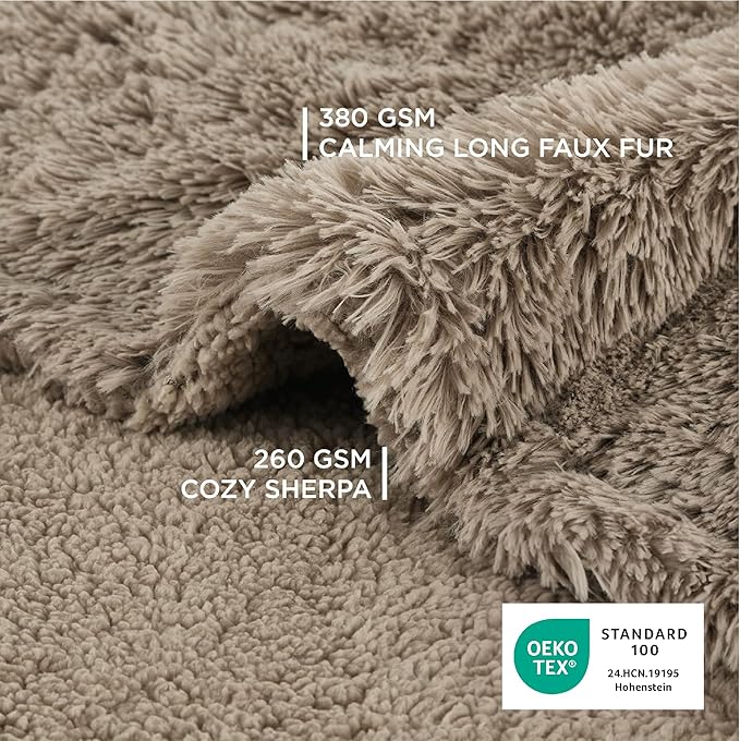 Bedsure Dog Blankets for Large Dogs, Fluffy Waterproof Dog Blanket for Couch - Image 4