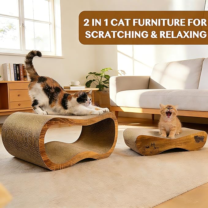 Cat Scratcher, 2 in 1 Cat Scratch Board - Image 3