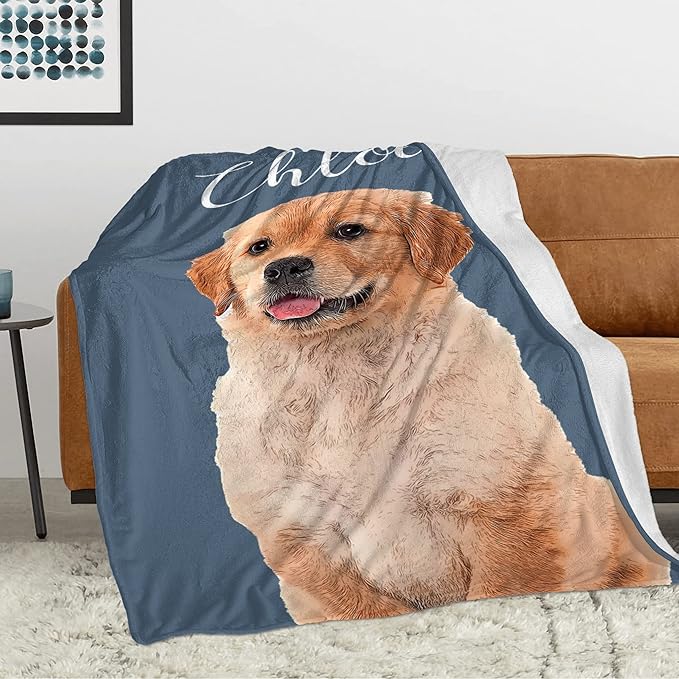 Personalized Pets Blanket with Photos, Custom Dog Blanket - Image 2