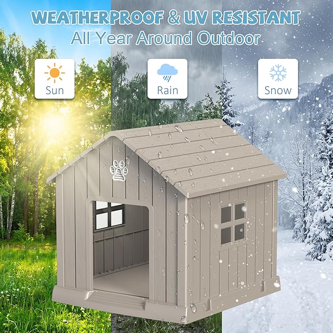 EFU Small Dog House Outdoor Indoor, Waterproof Dog House - Image 5