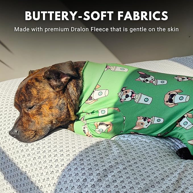 Spark Paws Dog Pajama, Dog Recovery Suit Male, Ultra-Soft and 4-Way Stretch - Image 5
