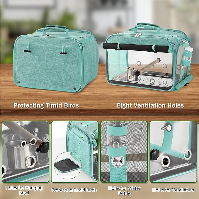 Bird Carrier Airline Approved, Bird Travel Cage - Image 4