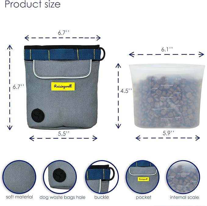 Raisingwell Dog Treat Pouch for Pet Walking and Training - Image 2