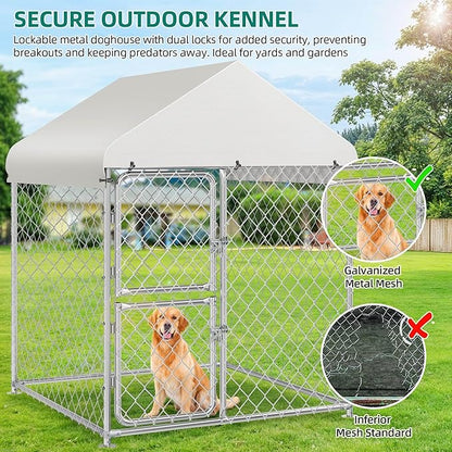 YITAHOME Large Outdoor Dog Kennel 4.03×4.03×5.4FT Large Dog House Pet Pens Dog - Image 7