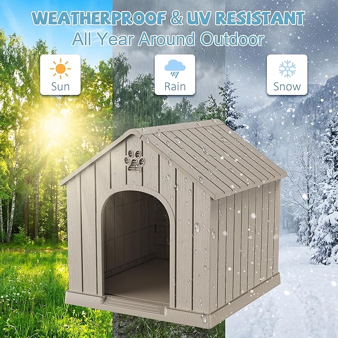 EFU Large Dog House Outdoor Indoor, Waterproof Dog House - Image 5