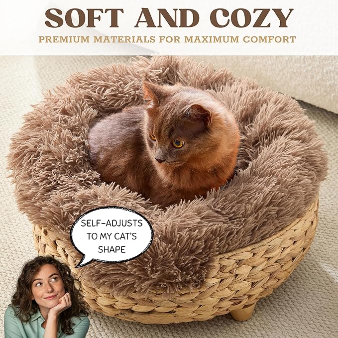 Cat Luxury Cat Bed for Indoor Cats, Plush Furniture for Comfort and Relaxation - Image 3