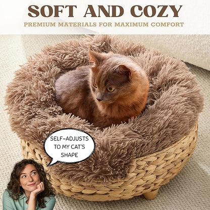 Cat Luxury Cat Bed for Indoor Cats, Plush Furniture for Comfort and Relaxation - Image 3