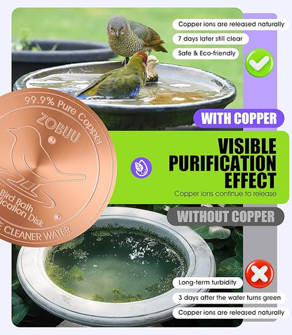 Bird Bath Copper Disk, 125mm Diameter, 0.6mm Gauge 99.9% Pure Copper Bird Bath - Image 3