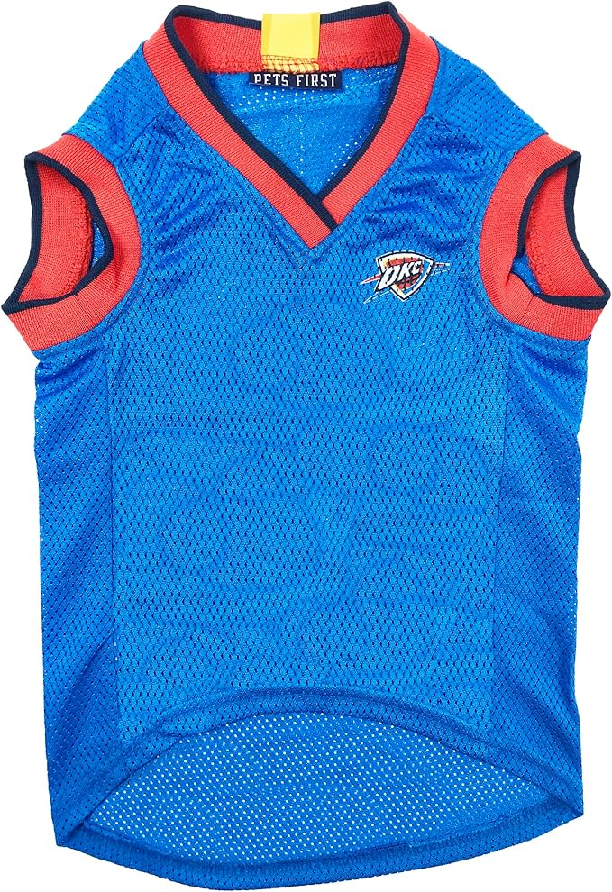 Pets First NBA OKLAHOMA CITY THUNDER DOG Jersey, Large - Image 2