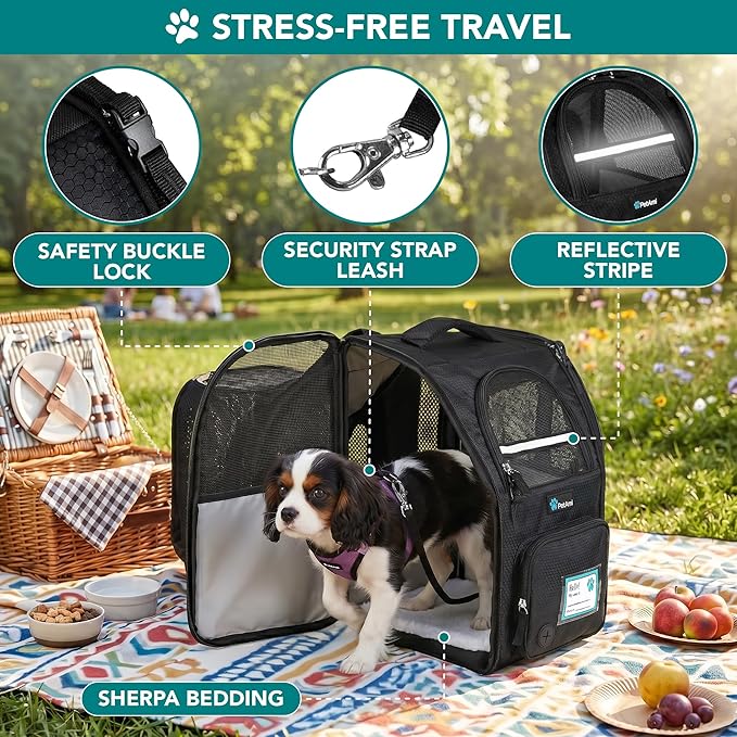 PetAmi Expandable Dog Backpack Carrier - Image 4