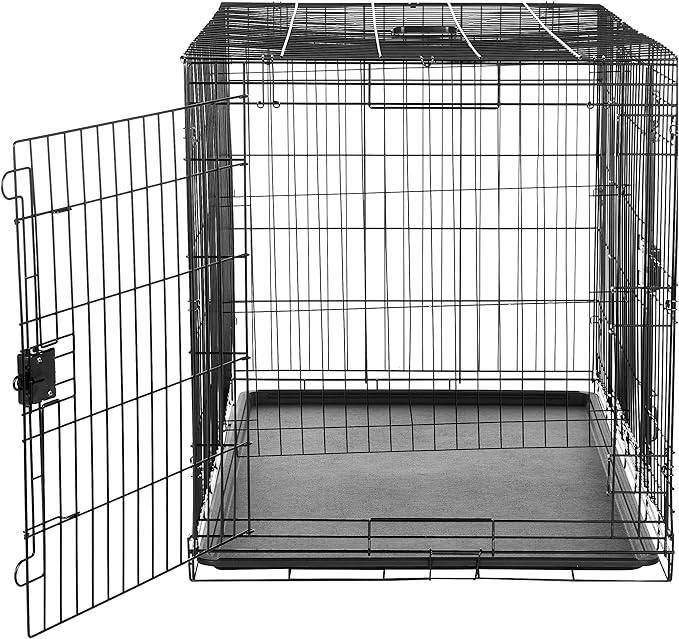 Amazon Basics Portable Metal Wire Dog Crate - Image 3