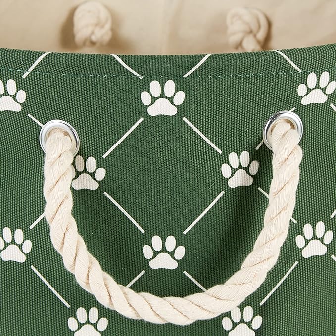 Bone Dry Pet Storage Collection Paw and Bone Print, Large Rectangle, 17.5x12x15 - Image 3