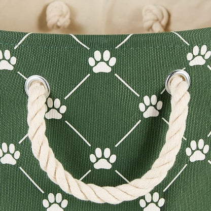 Bone Dry Pet Storage Collection Paw and Bone Print, Large Rectangle, 17.5x12x15 - Image 3