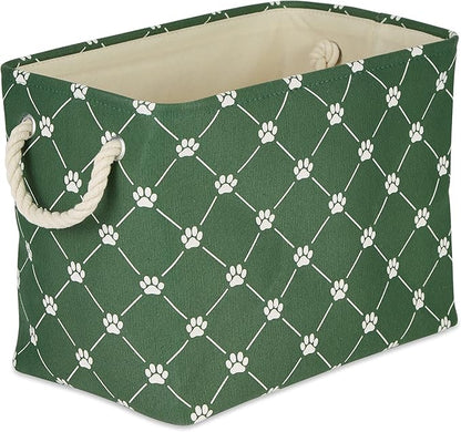 Bone Dry Pet Storage Collection Paw and Bone Print, Large Rectangle, 17.5x12x15 by BoneDry