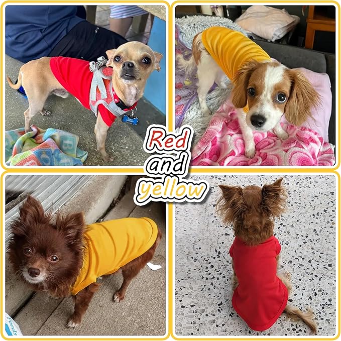 2 Pack Solid Color Dog Shirts - Image 6