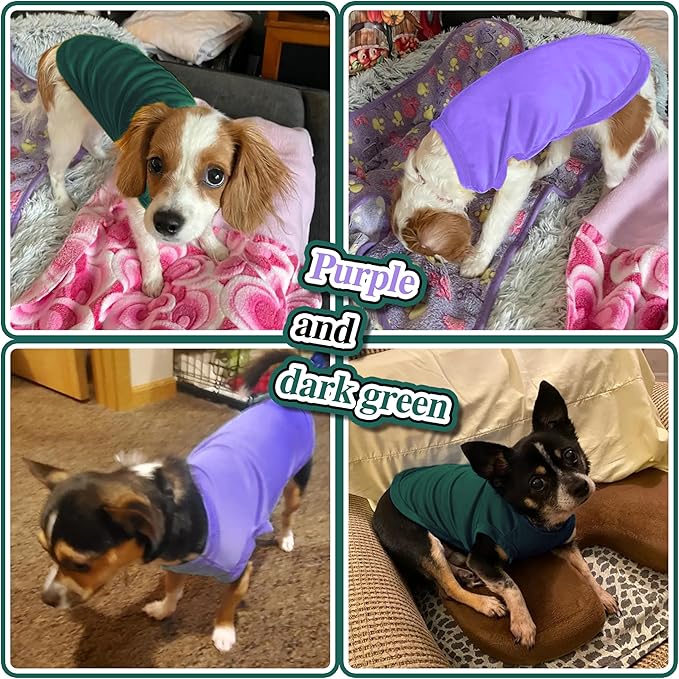 2 Pack Solid Color Dog Shirts – Lightweight, Breathable Pet T-Shirts, Durable - Image 6
