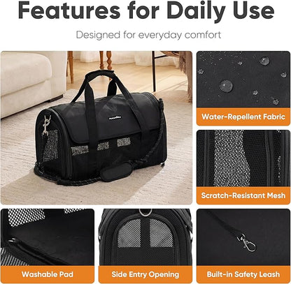 FUKUMARU Cat Carrier, Light & Airy Pet Carrier, 2-in-1 Shoulder Strap Leash - Image 7