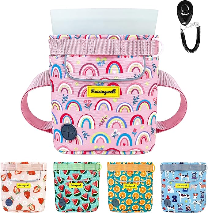 Raisingwell Dog Treat Pouch for Pet Walking and Training by Raisingwell